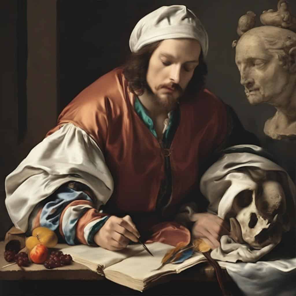 Καλλιτεχνική αναπαράσταση σύγχρονης τέχνης με εμβληματικά στοιχεία της παγκόσμιας δημιουργίας.